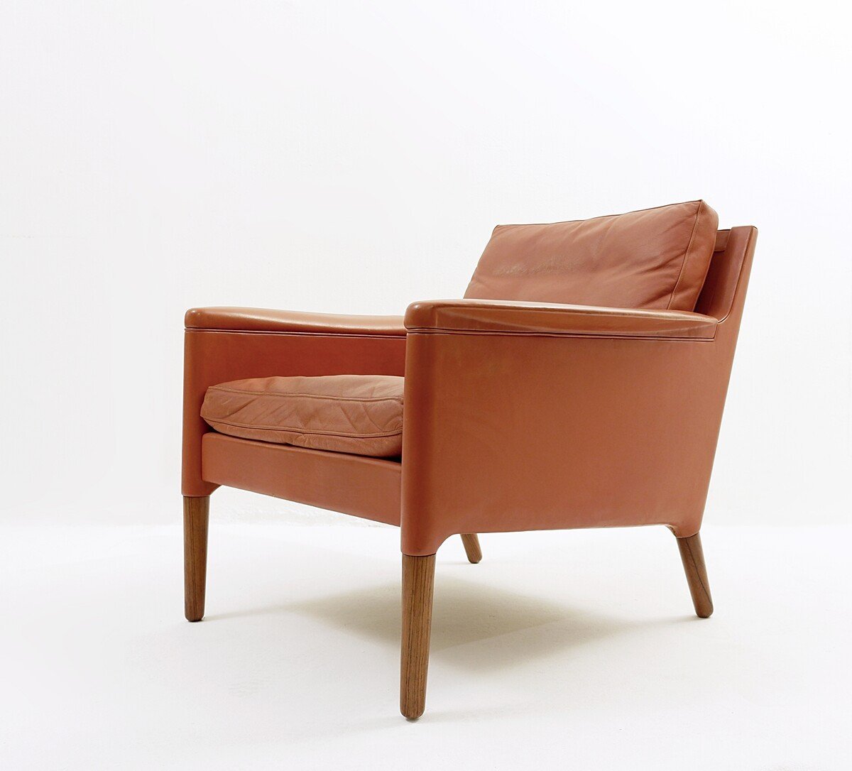 Scandinavian Leather Armchair, Kurt Ostervig