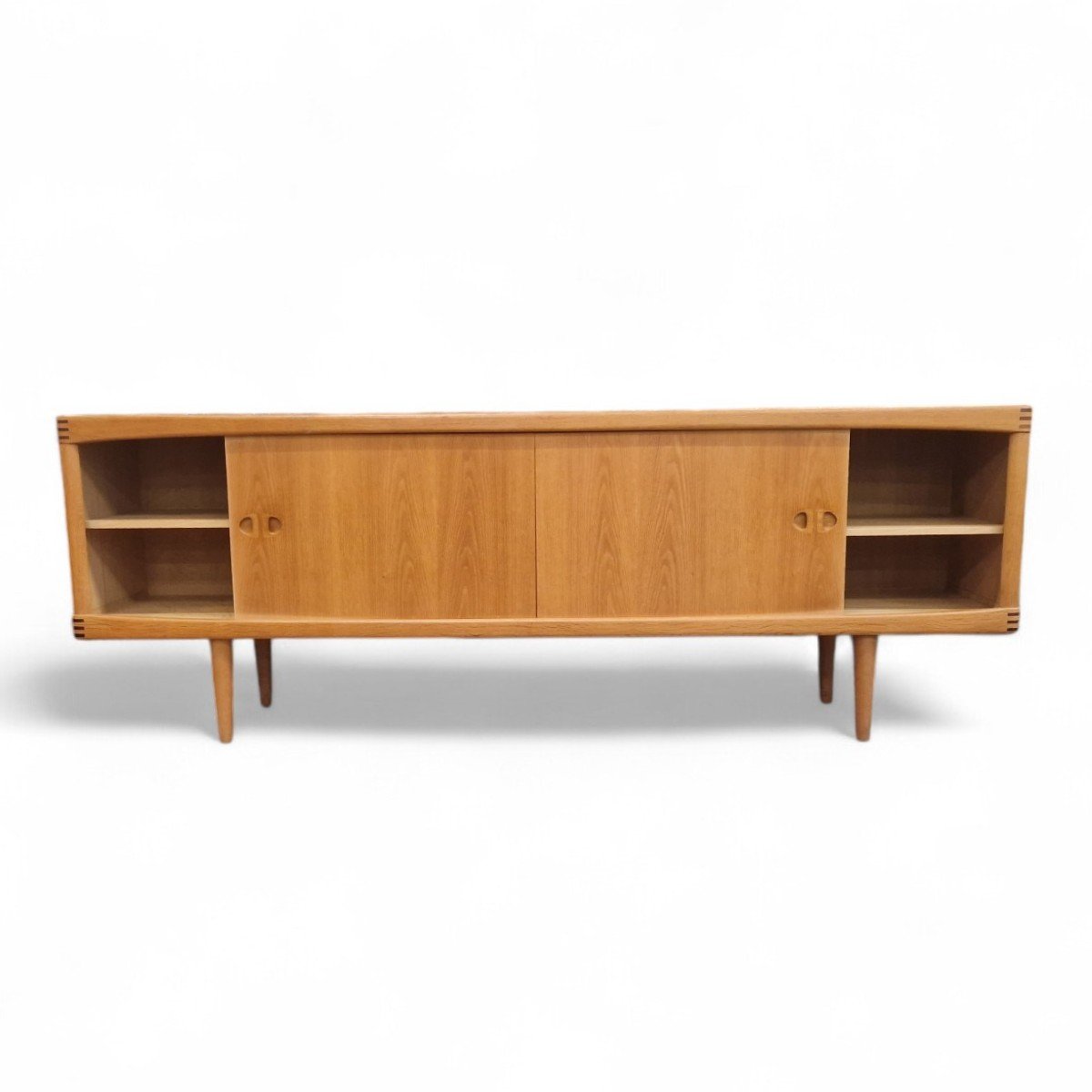 Vintage Scandinavian Sideboard In Light Oak, Hw Klein-photo-3