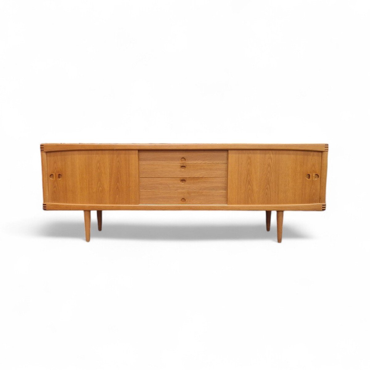 Vintage Scandinavian Sideboard In Light Oak, Hw Klein