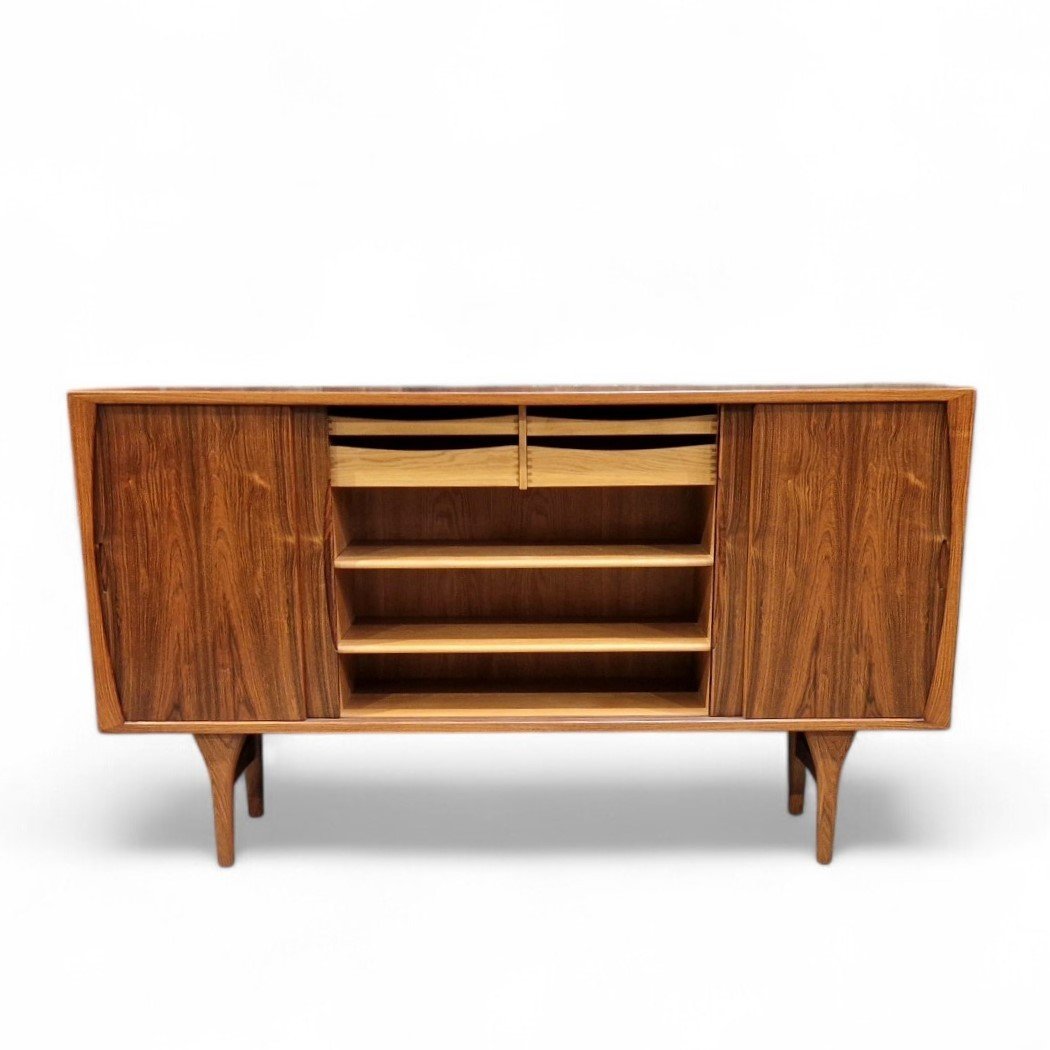 Enfilade Vintage Scandinave En Palissandre De Rio, Henning Kjaernulf-photo-1