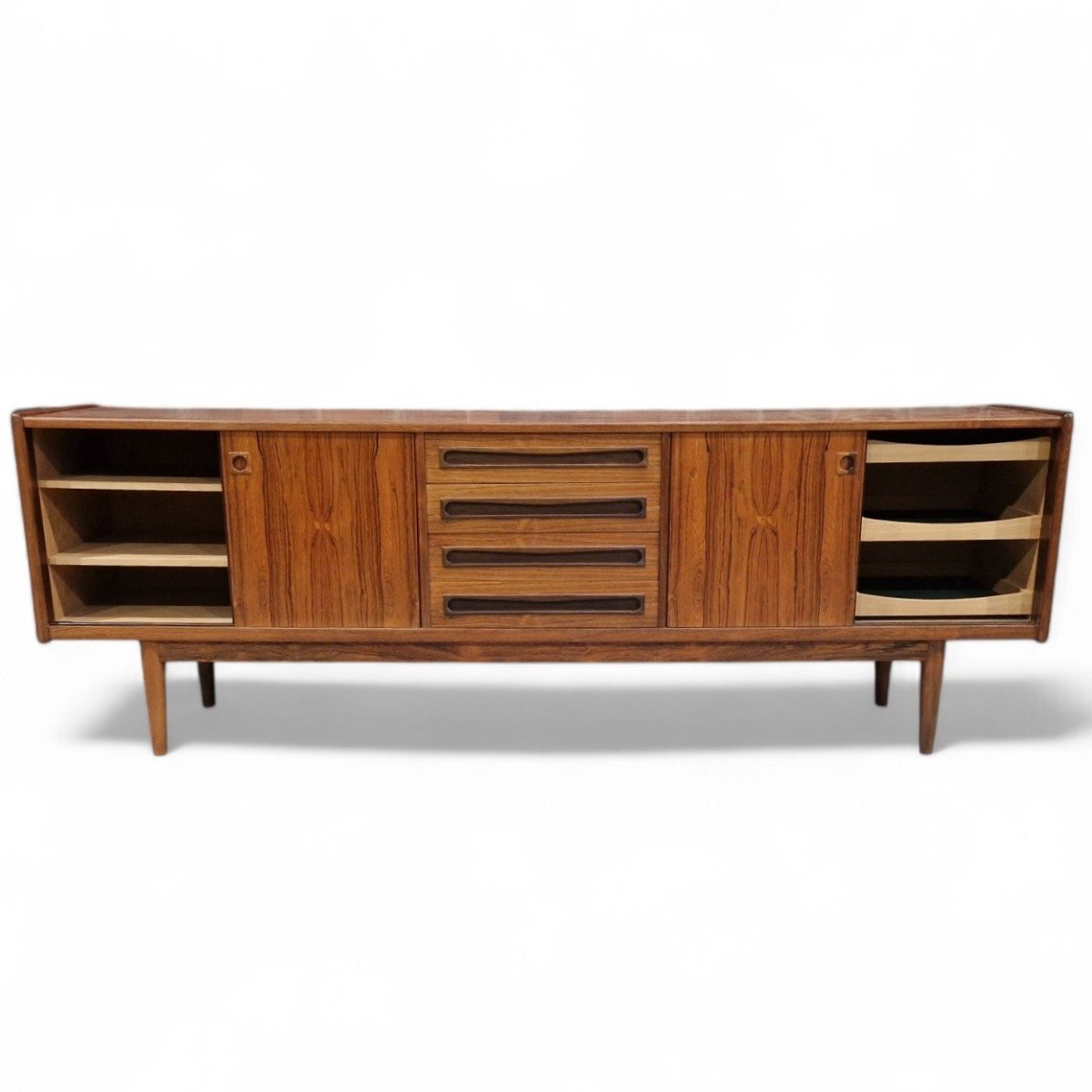 Vintage Scandinavian Rosewood Sideboard, Johannès Andersen-photo-4