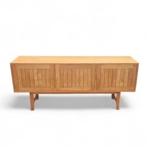 Vintage Scandinavian Sideboard In Light Oak, Kurt Ostervig