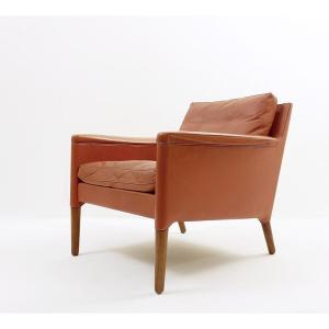 Fauteuil Scandinave En Cuir, Kurt Ostervig