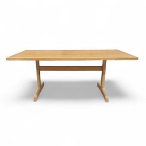 Vintage Scandinavian Dining Table In Light Oak