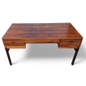 Vintage Danish Rio Rosewood Desk By Arne Wahl Iversen 