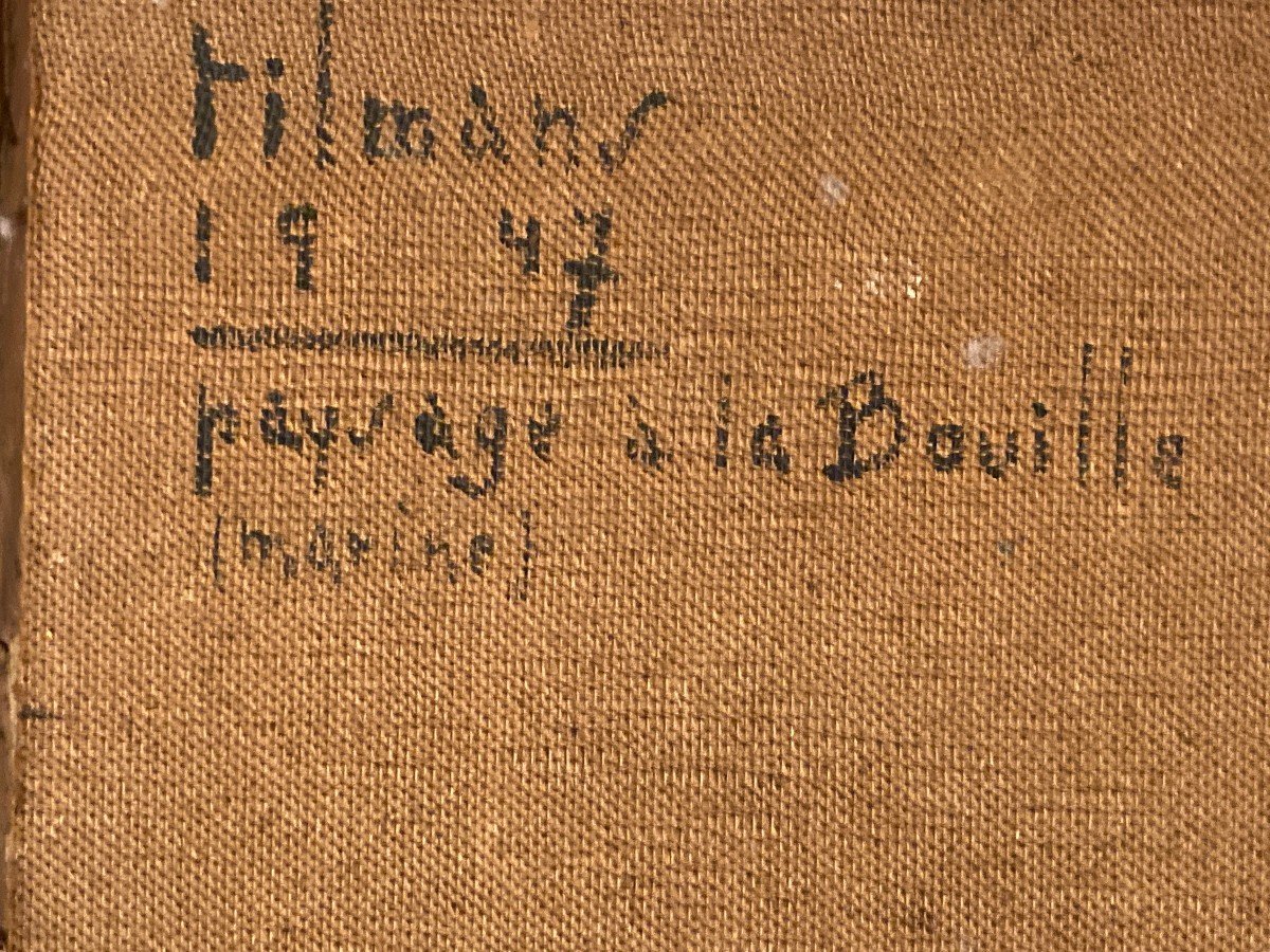 émile-henry Tilmans 1947 Paysage à La Bouille-photo-2