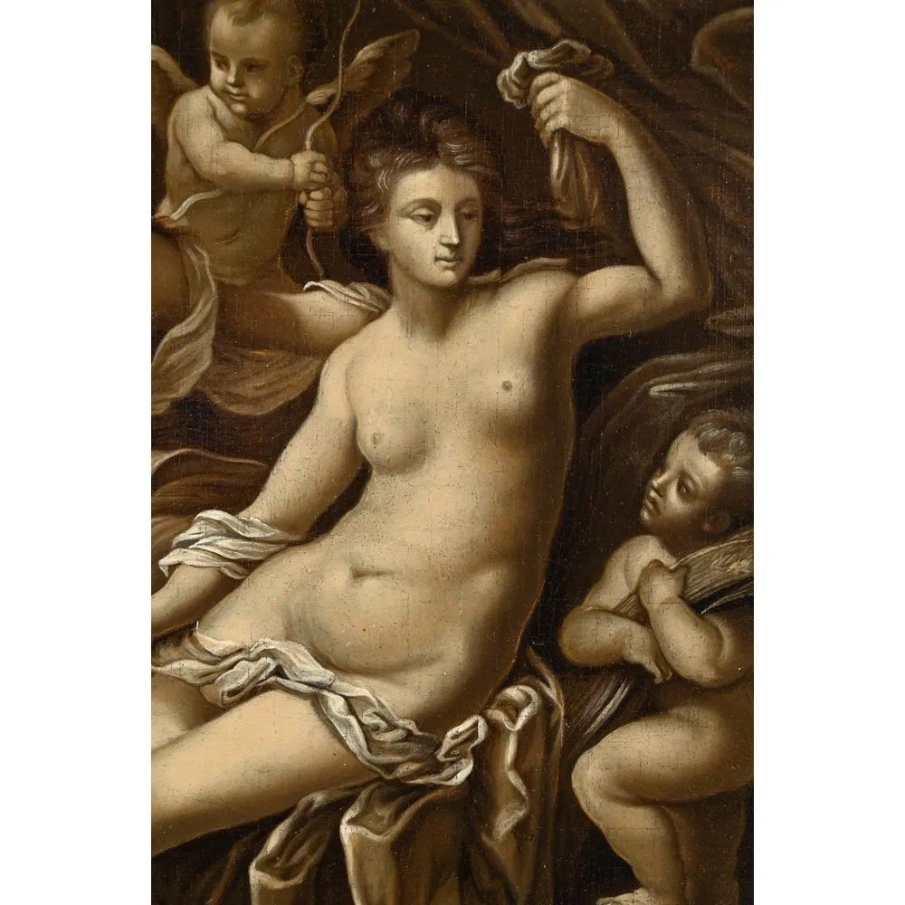 Gessi Francesco. (bologna 1588-1649). (assigned To). " The 4 Seasons"-photo-3