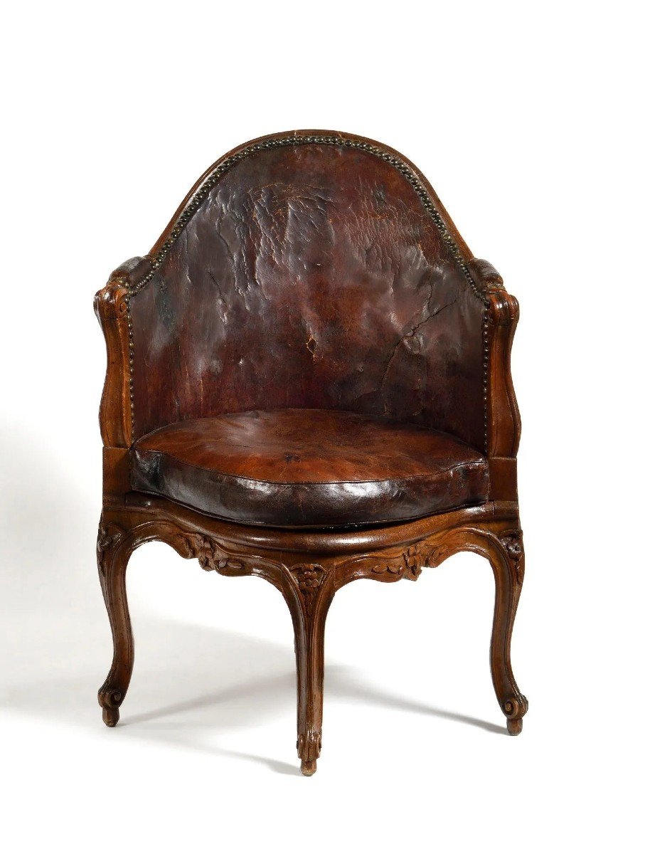 Office Chair Stamped By Etienne Meunier, Master Certificate Circa 1732