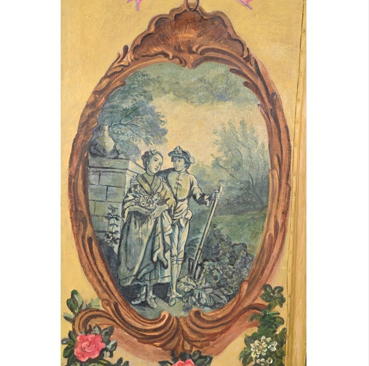 Louis XVI Period Six-leaf Screen-photo-3