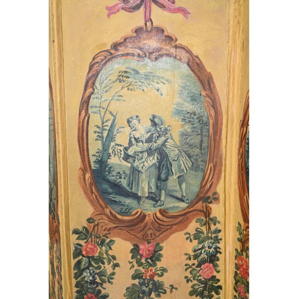 Louis XVI Period Six-leaf Screen-photo-4