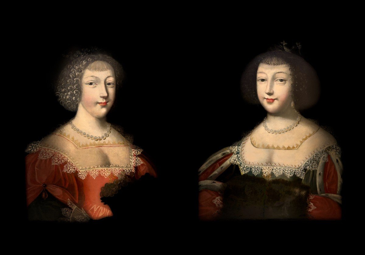 Pair Of 17th Century Portraits Attributed To Jean Ducayer-photo-4