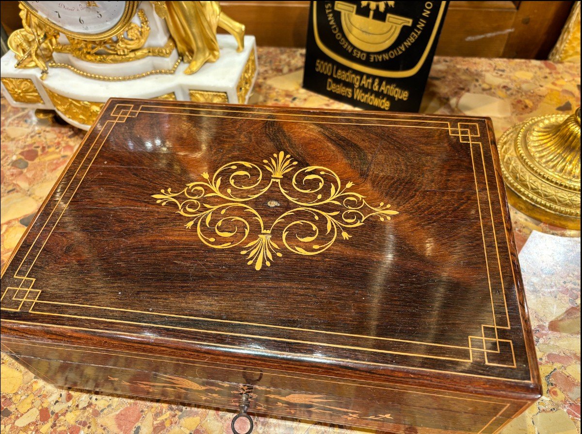 Coffret En Marqueterie -  Epoque XIXe-photo-4