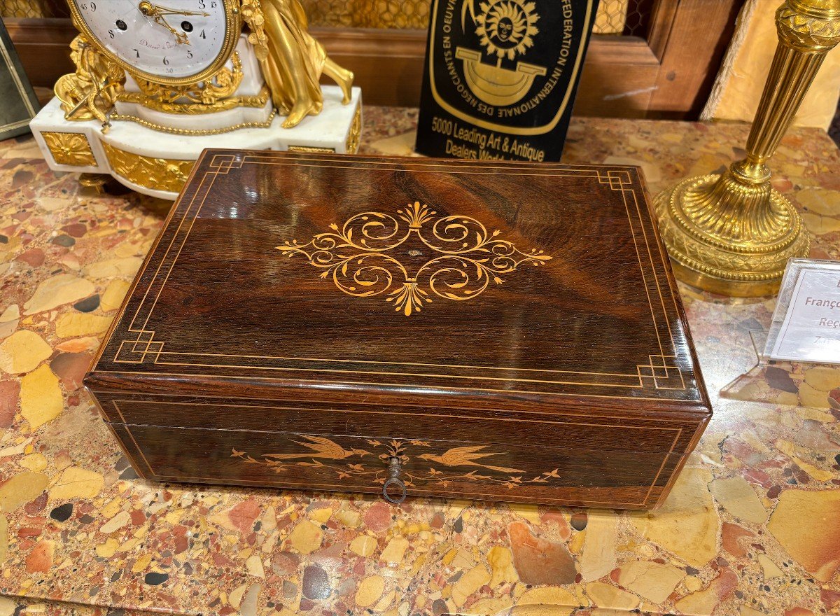 Coffret En Marqueterie -  Epoque XIXe