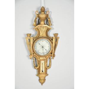 Louis XVI Barometer-thermometer