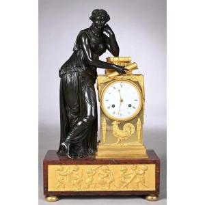Important Empire Period Clock Attributed To Bronzier Pierre-victor Ledure