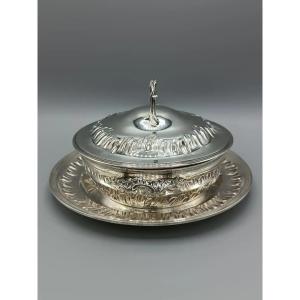 Tetard / Laignez Louis XV Style Silver Covered Vegetable Dish