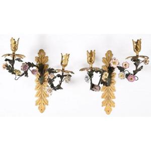 Pair Of Louis XVI Style Wall Lights