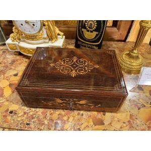 Coffret En Marqueterie -  Epoque XIXe