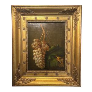 19th Century School – Still Life With Bunch Of Grapes