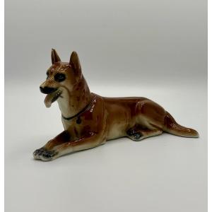 German Shepherd, Sitzendorf Manufacture, Early 20th Century