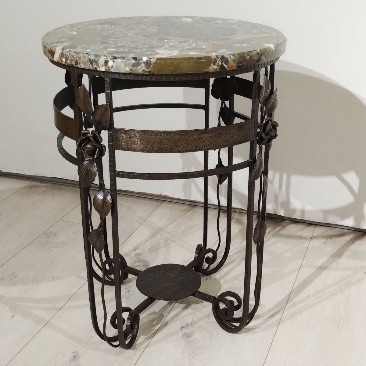 Art Deco Pedestal Table -photo-3