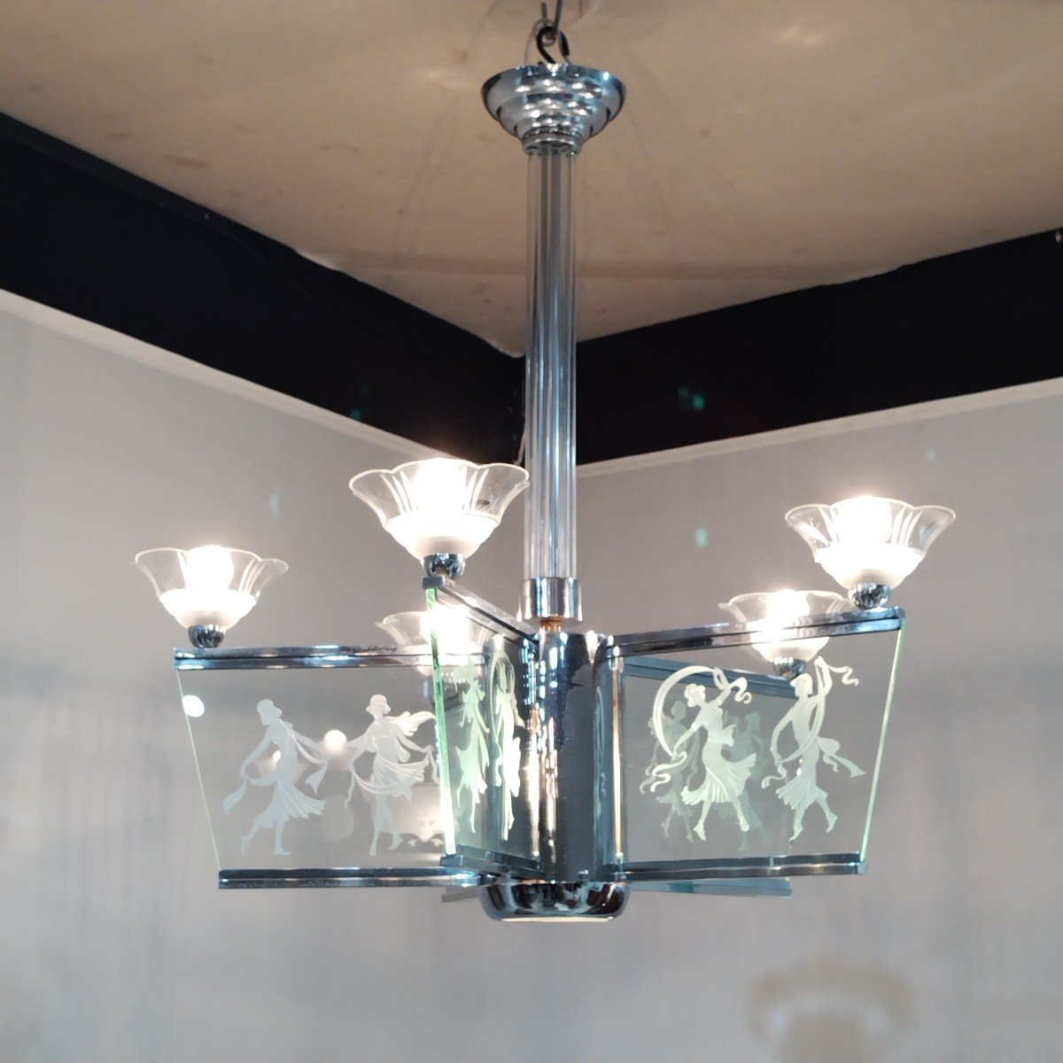 Art Deco Chandelier-photo-4