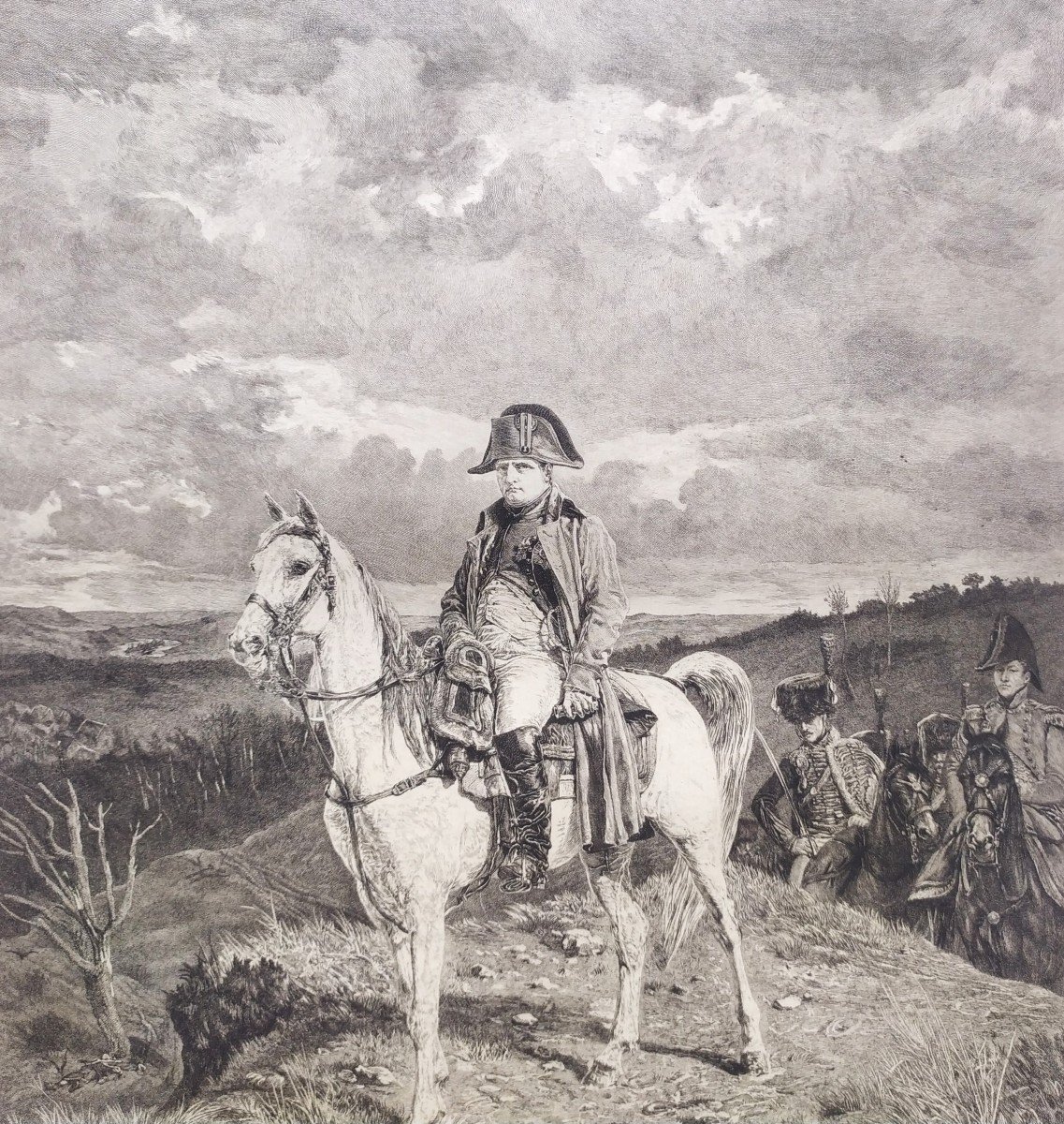 Napoleon Bonaparte Etching After Meissonier-photo-3