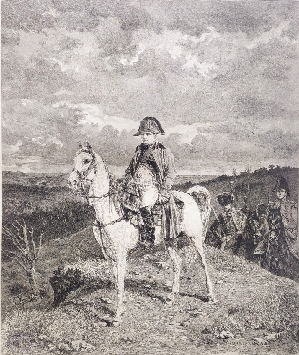 Napoleon Bonaparte Etching After Meissonier