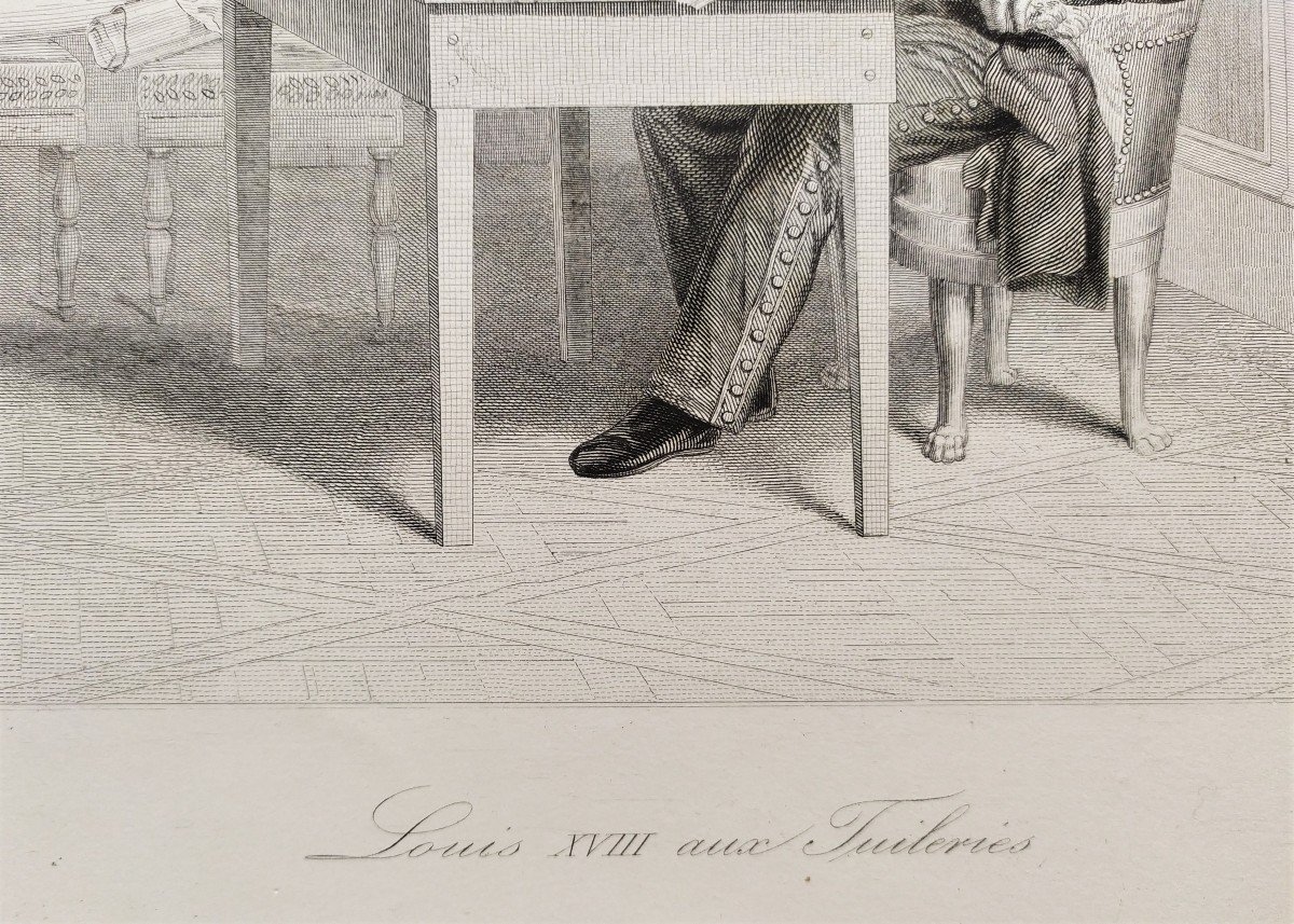 Louis XVIII Etching 19th C.-photo-4