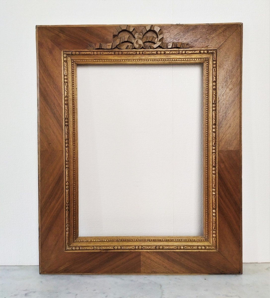 Ornated Frame For Mirror Painting Or Photo Carved Wood-photo-3