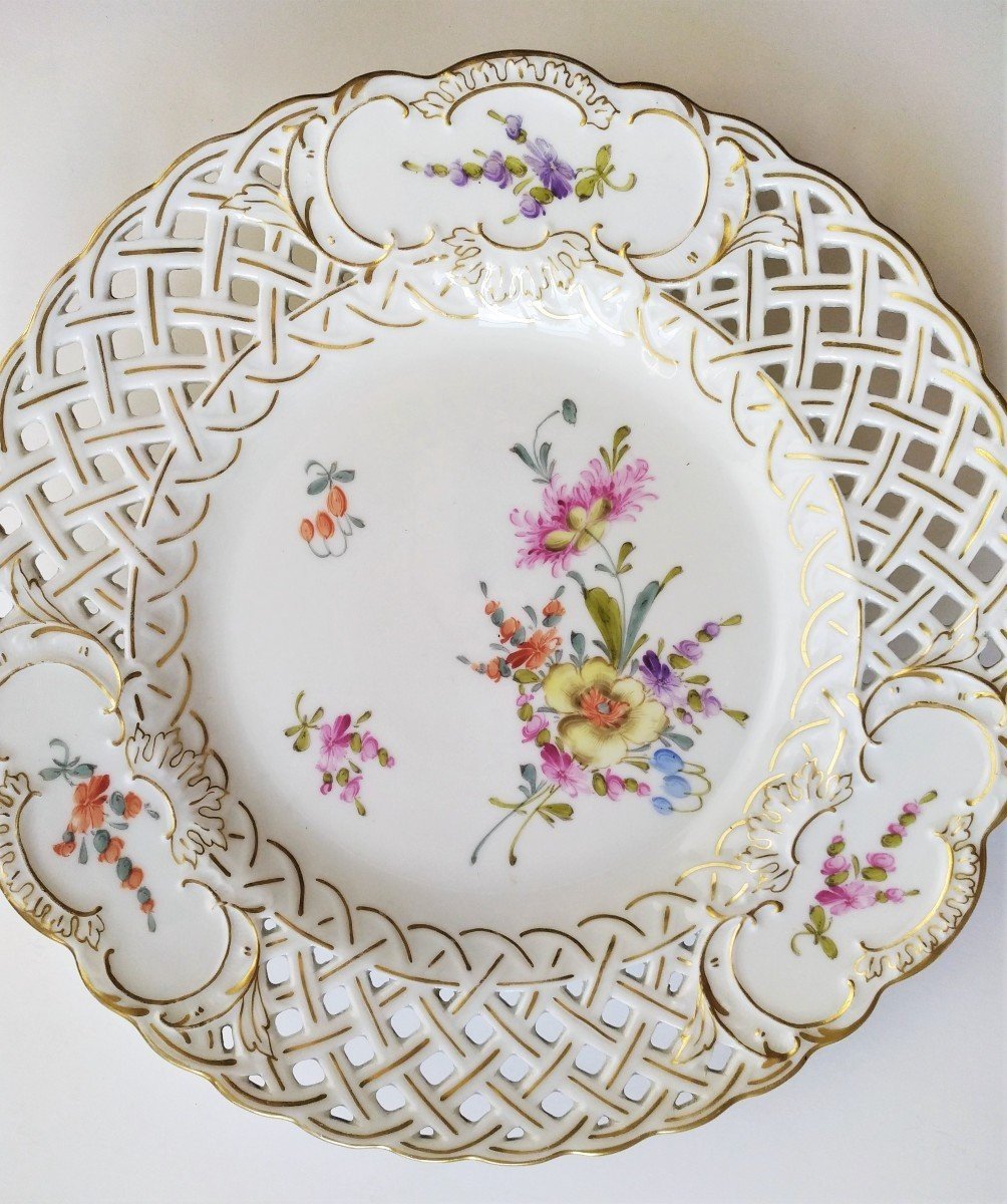 Assiette En Porcelaine De Saxe -photo-4