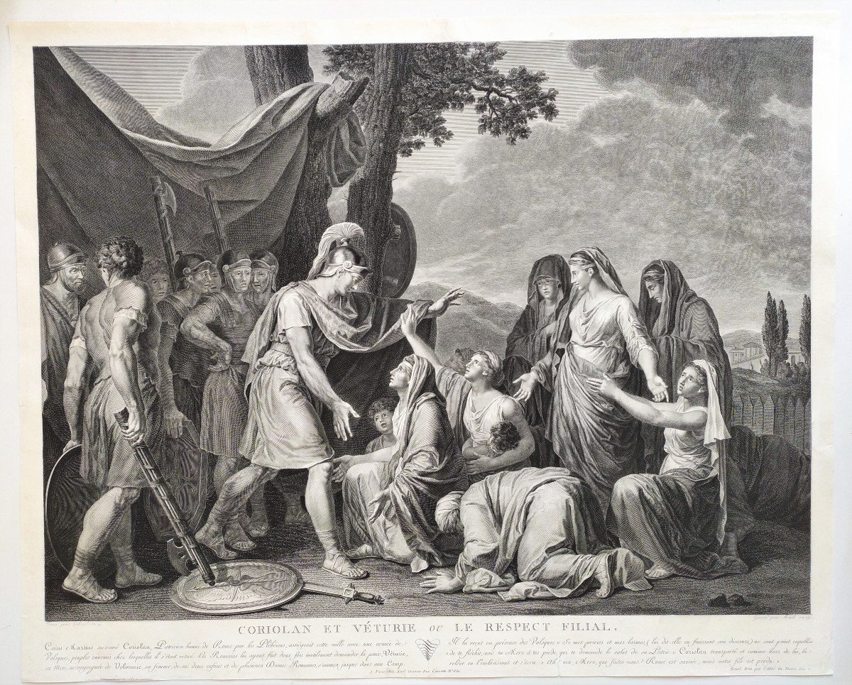 Etching Ancient Rome Engraving By April Dated 1790 Old Print-photo-2