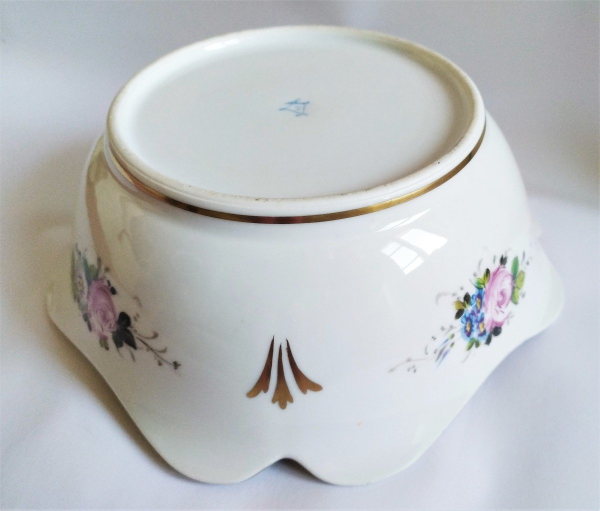 19th C. Samson Quadrilobed Porcelain Cup-photo-4