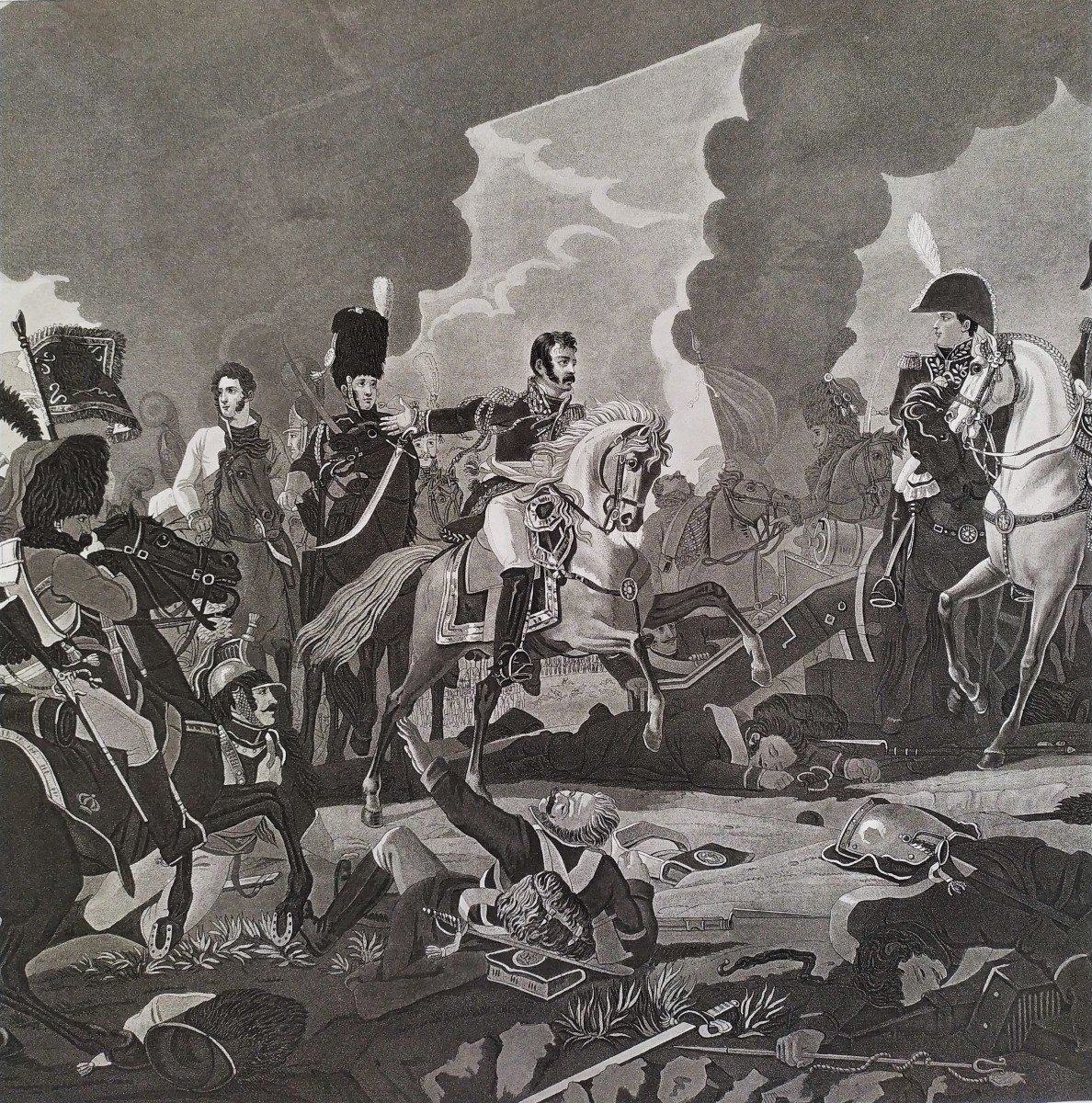 Bataille Napoléon Gravure 19ème-photo-1