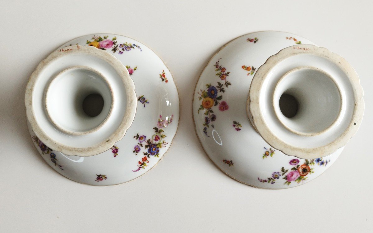 Handpainted  Paris Porcelain Two Fruit Bowls -photo-2