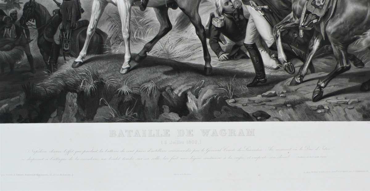 Napoléon Wagram Gravure d'Après Horace Vernet Gravé Par Jazet 19éme-photo-4