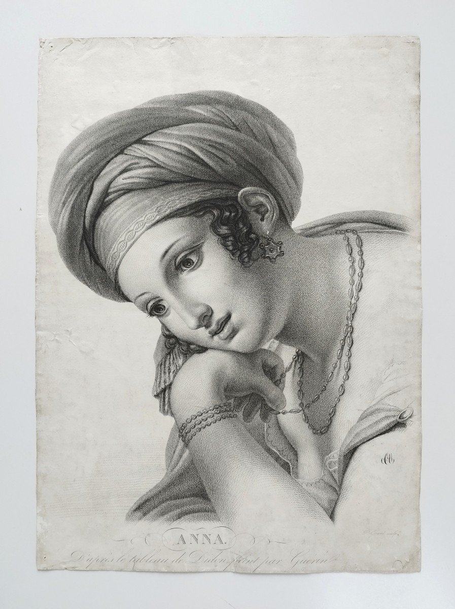 Anna Woman In The Oriental Style After The Painting Of Dido Painted By Guérin-photo-2