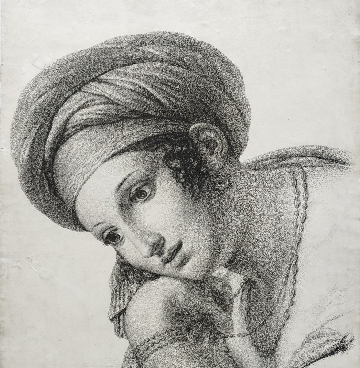 Anna Woman In The Oriental Style After The Painting Of Dido Painted By Guérin-photo-1