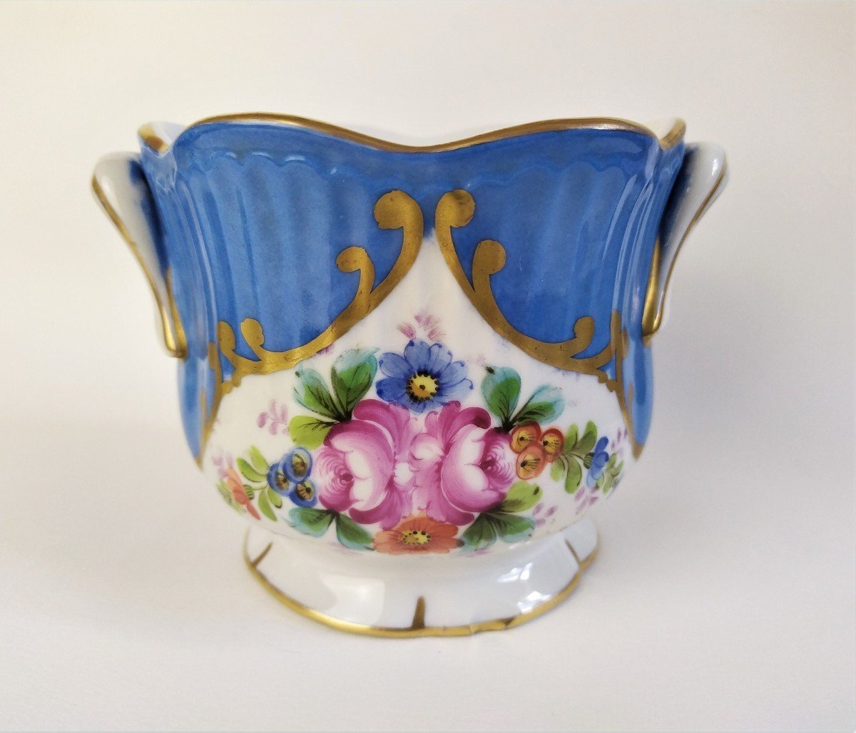 Paris Porcelain Hand Painted Decor 19th C-photo-4