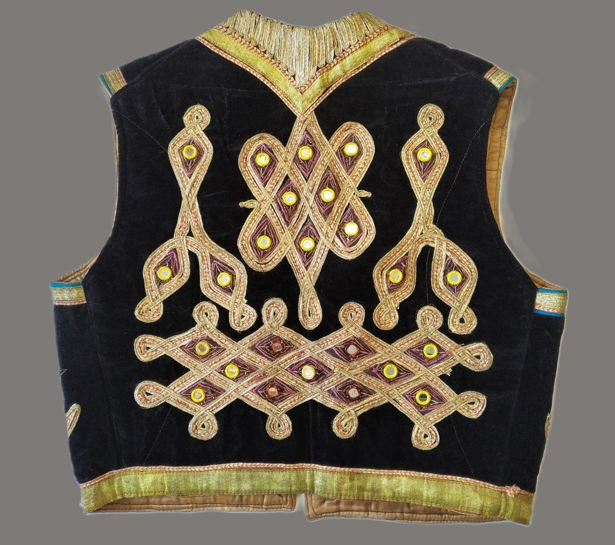 Antique Embroidered Oriental Vest-photo-1