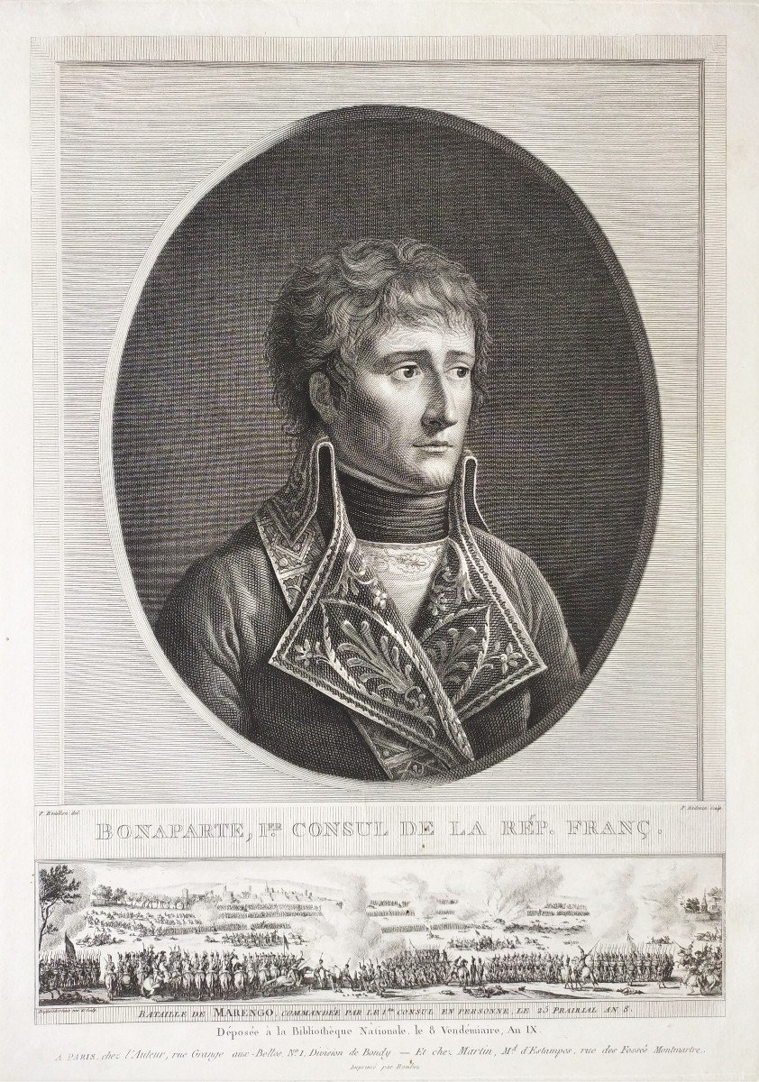 Bonaparte Napoléon Gravure 19ème d'époque Empire-photo-3