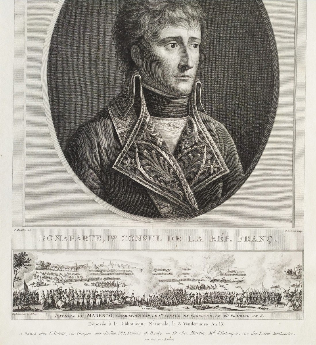 Bonaparte Napoléon Gravure 19ème d'époque Empire-photo-4