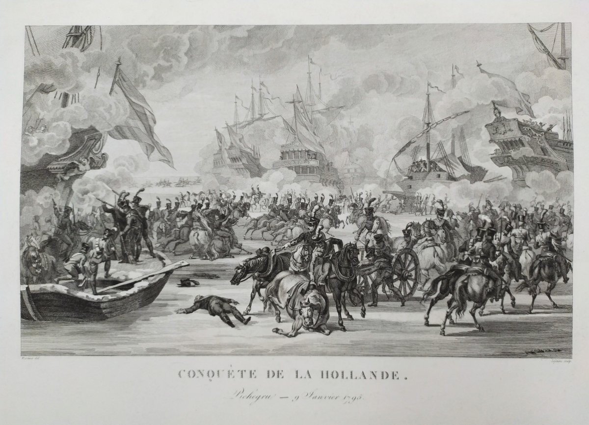 Naval Battle 19th Engraving-photo-4