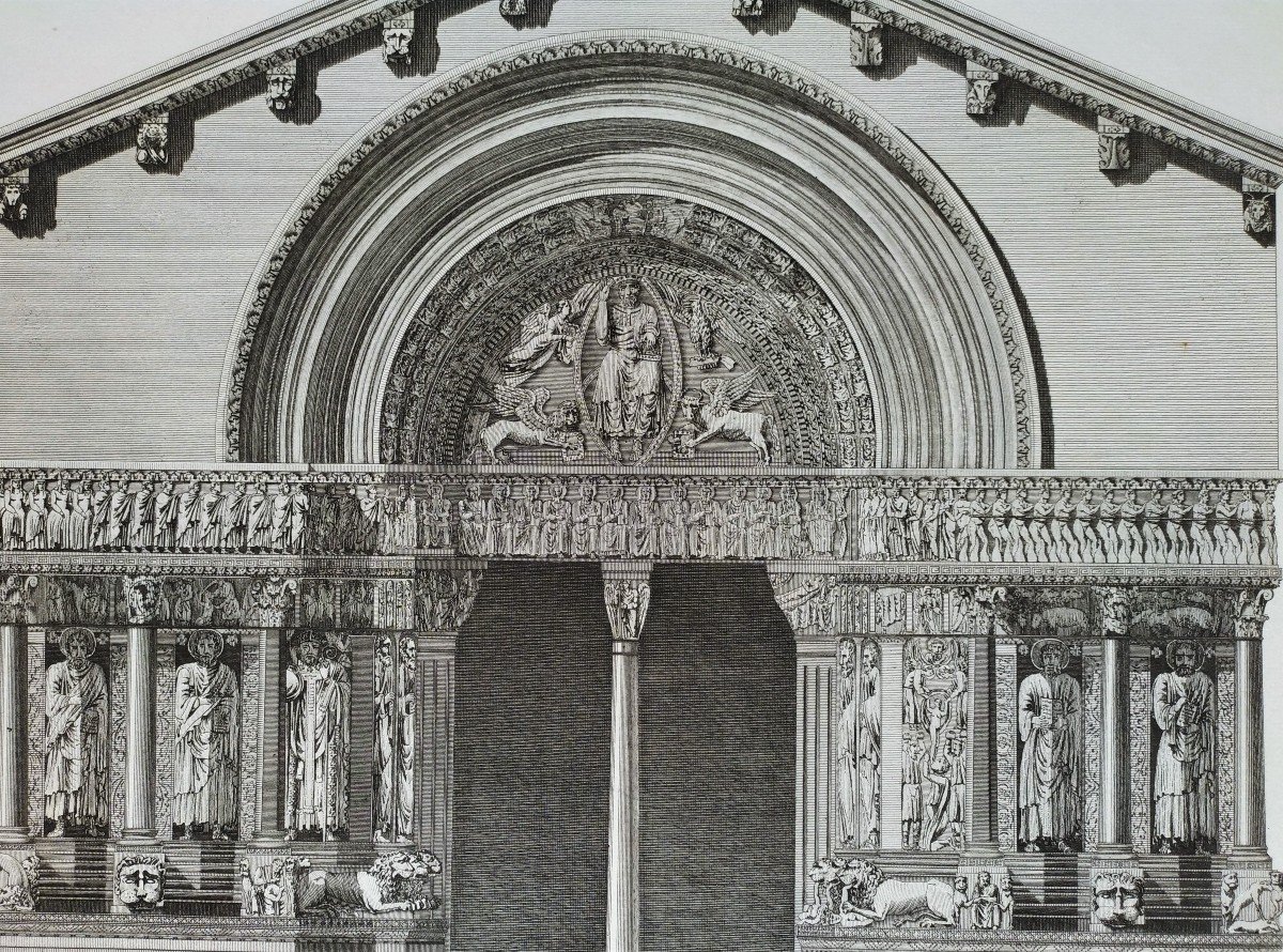 Arles Cathédrale St Trophime Gravure Architecture -photo-3