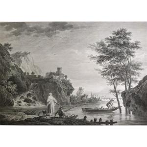 Marine Landscape Engraving After Vernet