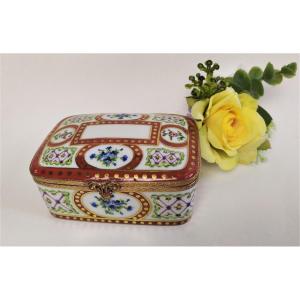  Le Tallec Hand-painted Porcelain Jewelry Box 