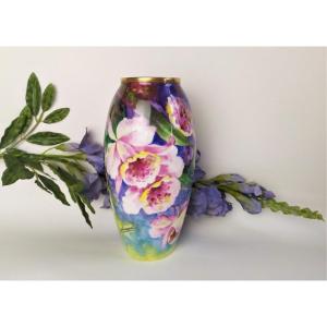 Limoges Hand Painted Porcelain Vase