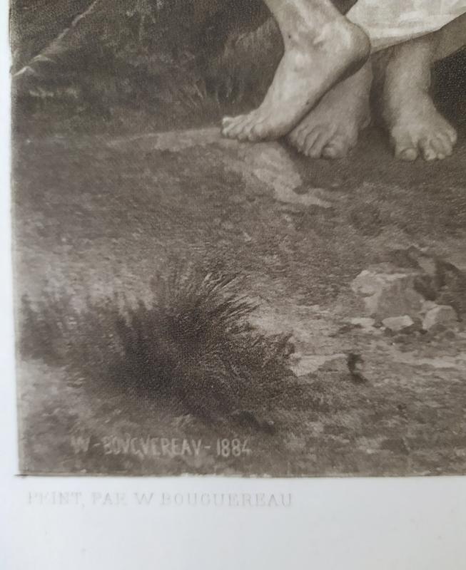 Mythologie Grecque La Jeunesse De Bacchus Photogravure 19eme D Apres William Bouguereau Lithographies