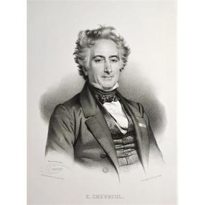 Michel-eugène Chevreul Lithographié par Grégoire et Deneux