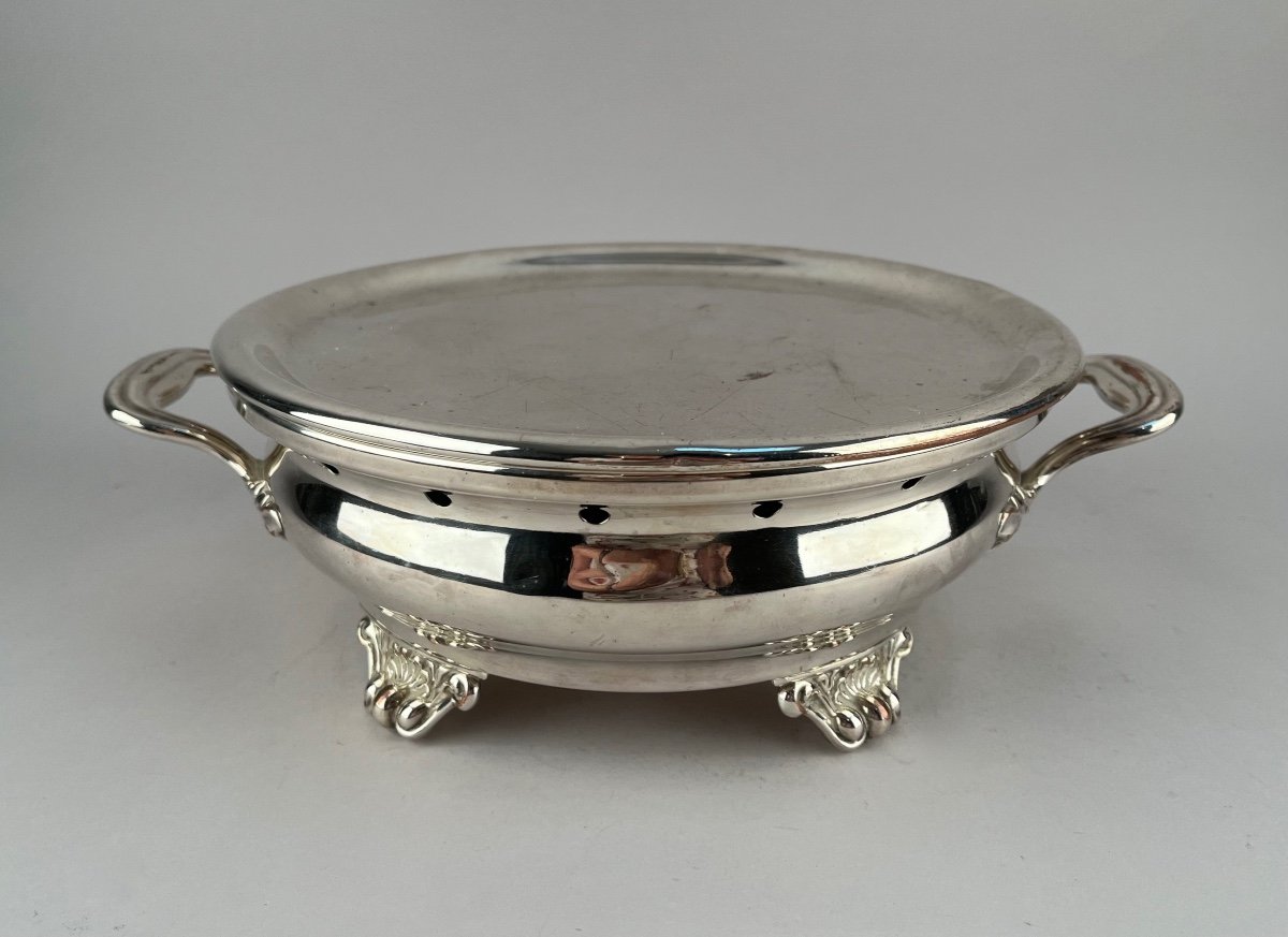 Nineteenth Century Silver Metal Tealight-photo-3